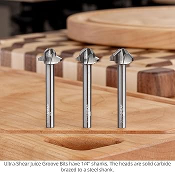 Amazon | 超せん断ジュース溝ルータービット、3/8インチコーブ